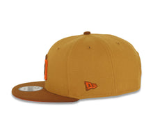 Load image into Gallery viewer, San Diego Padres New Era MLB 9FIFTY 950 Snapback Cap Hat Tan Crown Brown Visor Brown/Orange Logo 40th Anniversary Side Patch Orange UV
