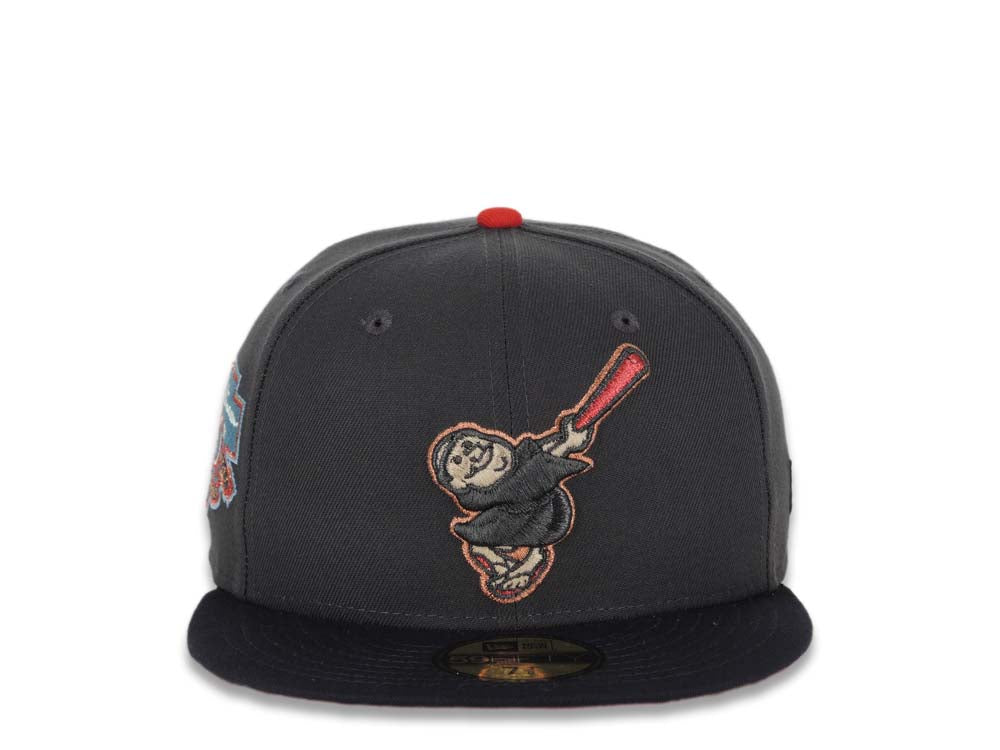 New Era 59FIFTY San Diego Padres Fitted Hat Graphite Black Red