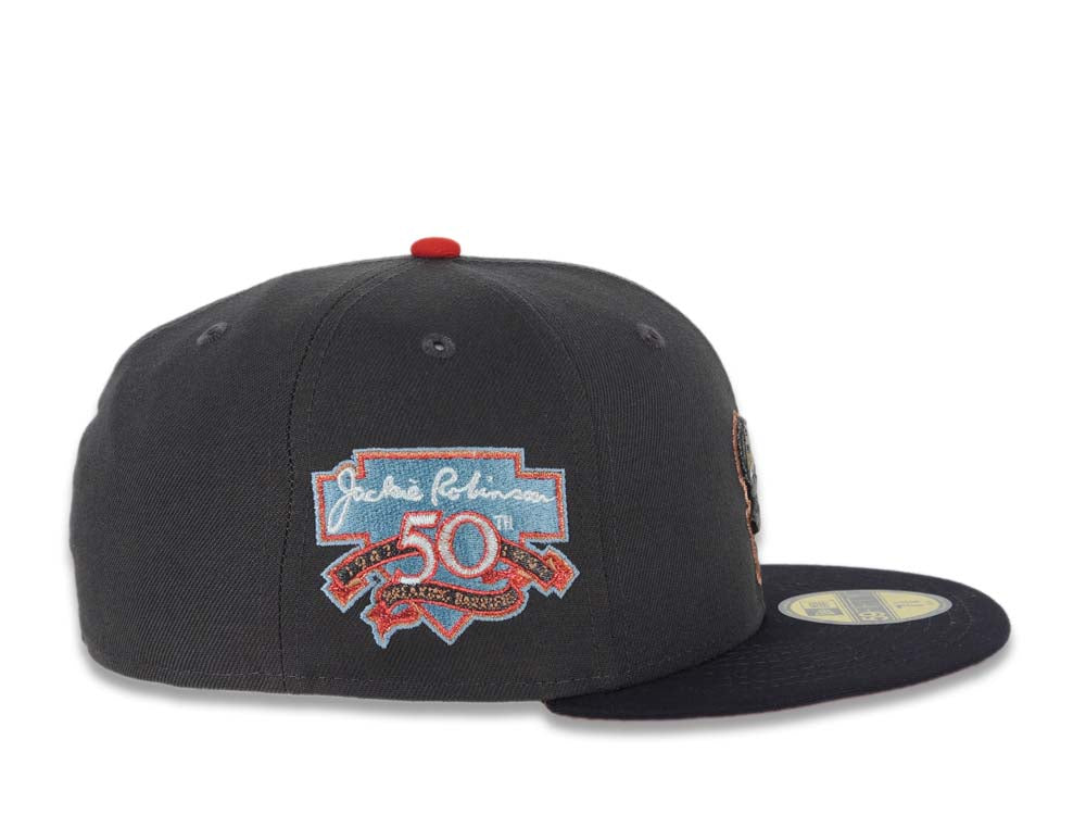 New Era 59FIFTY San Diego Padres Fitted Hat Graphite Black Red