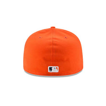 Load image into Gallery viewer, (Youth) Houston Astros New Era MLB 59FIFTY 5950 Kids Fitted Cap Hat Orange Crown Navy Visor White/Navy Blue Logo
