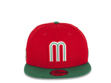 Load image into Gallery viewer, Mexico New Era World Baseball Classic WBC 59FIFTY 5950 Fitted Cap Hat Red Crown Green Visor White/Green/Red Logo Gray UV
