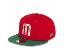 Load image into Gallery viewer, Mexico New Era World Baseball Classic WBC 59FIFTY 5950 Fitted Cap Hat Red Crown Green Visor White/Green/Red Logo Gray UV
