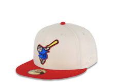 Load image into Gallery viewer, San Diego Padres New Era MLB 59FIFTY 5950 Fitted Cap Hat Cream Crown Red Visor Metallic Blue/Red Swinging Friar Logo 2016 All-Star Game Side Patch
