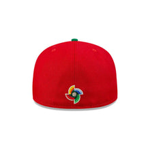 Load image into Gallery viewer, Mexico New Era World Baseball Classic WBC 59FIFTY 5950 Fitted Cap Hat Red Crown Green Visor White/Green/Red/Black Logo Gray UV
