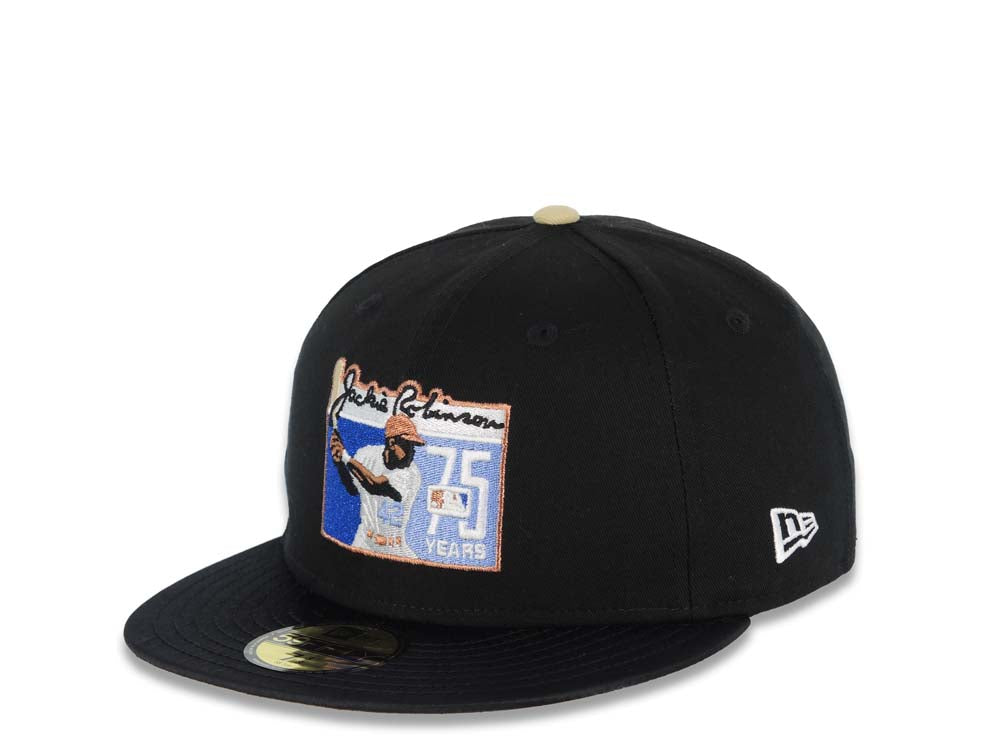 Satin Visor) New Era 59FIFTY 5950 Fitted Cap Hat Black Crown/Visor
