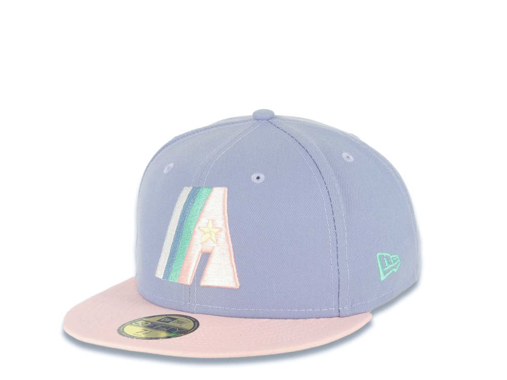 New Era 59Fifty Houston Astros Fitted Hat Size 7 1/4 Pink UV on sale Astrodome Patch