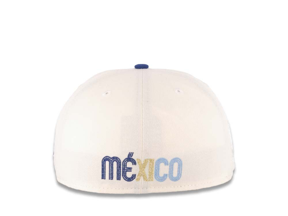 Diablos Rojos del México New Era Mexican Baseball League LMB 59FIFTY 5950  Fitted Cap Hat Royal Blue Crown/Visor White Logo