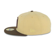 Load image into Gallery viewer, Mexico New Era WBC World Baseball Classic 59FIFTY 5950 Fitted Cap Hat Vegas Gold Crown Brown Visor Metallic Gold/Brown Logo Mexico Flag Side Patch
