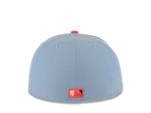 Load image into Gallery viewer, Chicago White Sox New Era MLB 59FIFTY 5950 Fitted Cap Hat Sky Blue Crown Pink Visor White Logo Mexico Flag Side Patch Gray UV
