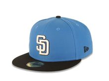 Load image into Gallery viewer, San Diego Padres New Era MLB 59FIFTY 5950 Fitted Cap Hat Royal Blue Crown Black Visor White/Black Logo 40th Anniversary Side Patch Pink UV
