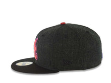 Load image into Gallery viewer, Atlanta Braves New Era MLB 59FIFTY 5950 Fitted Cap Hat Black Crown Black Visor Lava Red/Purple Logo Gray UV
