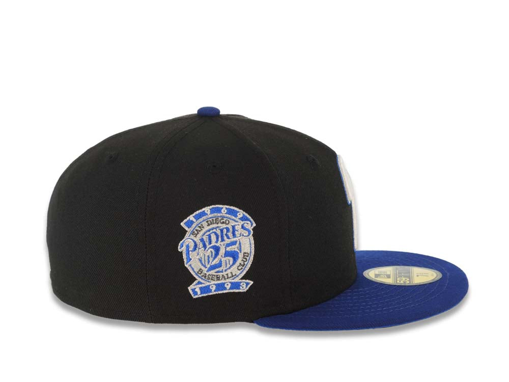 San Diego Padres diamond New Era 59FIFTY fitted hat cap Navy blue/White