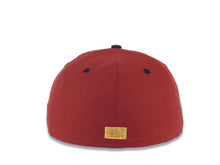 Load image into Gallery viewer, Milwaukee Brewers New Era MLB 59FIFTY 5950 Fitted Cap Hat Red Crown Black Visor Metallic Aluminum/Light Purple Logo 25th Silver Anniversary Side Patch Gray UV
