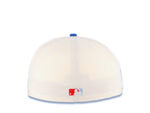 Load image into Gallery viewer, San Diego Padres New Era MLB 59FIFTY 5950 Fitted Cap Hat Cream Crown Light Royal Blue Visor Red/Sky Blue Logo 1998 World Series Side Patch
