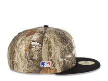 Load image into Gallery viewer, (Glow White) San Diego Padres New Era MLB 59FIFTY 5950 Fitted Cap Hat Real Tree Edge Camo Crown Black Visor Glow White Logo Batterman Batty Side Patch
