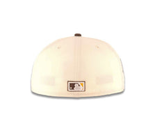 Load image into Gallery viewer, San Diego Padres New Era MLB 59FIFTY 5950 Fitted Cap Hat Cream Crown Dark Brown Visor Yellow/Dark Brown Logo 2016 All-Star Game Side Patch Green UV
