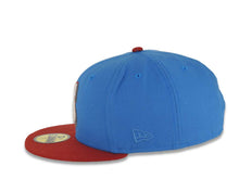 Load image into Gallery viewer, Seattle Mariners New Era MLB 59FIFTY 5950 Fitted Cap Hat Royal Blue Crown Red Visor Glow White/Metallic Red Logo 30th Anniversary Side Patch Gray UV
