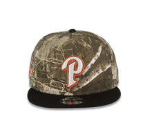 Load image into Gallery viewer, San Diego Padres New Era MLB 9FIFTY 950 Snapback Cap Hat Real Tree Edge Camo Crown Black Visor Glow White Orange Logo 50th Anniversary Side Patch
