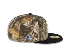 Load image into Gallery viewer, Los Angeles Dodgers New Era MLB 59FIFTY 5950 Fitted Cap Hat Real Tree Edge Camo Crown Black Visor Glow White Logo Batterman Batty Side Patch Gray UV
