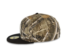 Load image into Gallery viewer, New York Yankees New Era MLB 59FIFTY 5950 Fitted Cap Hat Real Tree Edge Camo Crown Black Visor Glow White Logo Batterman Batty Side Patch Gray UV
