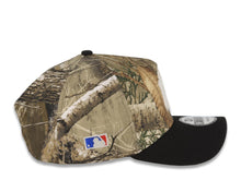 Load image into Gallery viewer, (Glow In The Dark) New York Yankees New Era MLB 9FORTY 940 Adjustable A-Frame Cap Hat Real Tree Edge Camo Crown Black Visor Glow White Logo Side Batty
