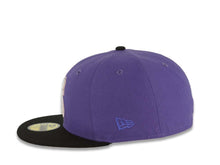 Load image into Gallery viewer, Seattle Mariners New Era MLB 59FIFTY 5950 Fitted Cap Hat Light Purple Crown Black Visor White/Metallic Black/Pink Logo 30th Anniversary Side Patch
