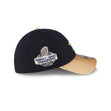 Load image into Gallery viewer, Houston Astros New Era MLB 39THIRTY 3930 Flexfit Cap Hat Navy Blue Crown Gold Visor Metallic Gold/White Logo 2022 World Series Champions Side Patch
