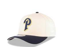 Load image into Gallery viewer, San Diego Padres New Era MLB 9FORTY 940 Adjustable A-Frame Snapback Cap Hat Cream Crown Navy Blue Visor Navy/Metallic Gold Logo 40th Anniversary Patch
