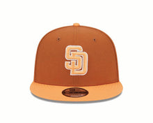 Load image into Gallery viewer, San Diego Padres New Era MLB 9FIFTY 950 Snapback Cap Hat Dark Orange Crown Orange Visor Orange/White Logo (2-Tone Color Pack)
