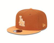 Load image into Gallery viewer, Los Angeles Dodgers New Era MLB 9FIFTY 950 Snapback Cap Hat Dark Orange Crown Orange Visor Orange/White Logo (2-Tone Color Pack)
