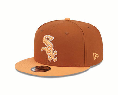 Chicago White Sox New Era MLB 9FIFTY 950 Snapback Cap Hat Dark Orange Crown Orange Visor Orange/White Logo (2-Tone Color Pack)