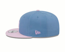 Load image into Gallery viewer, Los Angeles Dodgers New Era MLB 9FIFTY 950 Snapback Cap Hat Dark Sky Blue Crown Pink Visor Pink/White Logo (2-Tone Color Pack)
