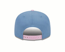 Load image into Gallery viewer, New York Yankees New Era MLB 9FIFTY 950 Snapback Cap Hat Dark Sky Blue Crown Pink Visor Pink/White Logo (2-Tone Color Pack)

