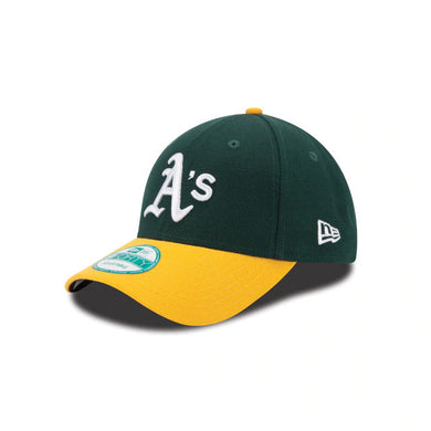 Oakland Athletics New Era MLB 9FORTY 940 Adjustable Cap Hat Dark Green Crown Yellow Visor White Logo 