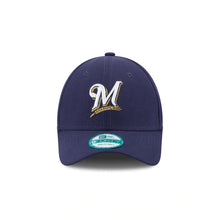 Load image into Gallery viewer, Milwaukee Brewers New Era MLB 9FORTY 940 Adjustable Cap Hat Navy Crown/Visor White/Gold Logo 
