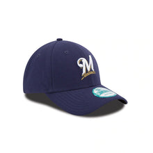 Load image into Gallery viewer, Milwaukee Brewers New Era MLB 9FORTY 940 Adjustable Cap Hat Navy Crown/Visor White/Gold Logo 
