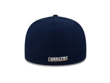 Load image into Gallery viewer, San Diego Chargers Reebok NFL Fitted Cap Hat Navy Crown/Visor Team Color Superlogo Big Large Logo
