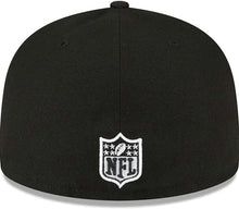 Load image into Gallery viewer, Dallas Cowboys New Era NFL 59FIFTY 5950 Fitted Cap Hat Black Crown/Visor Black/White Logo
