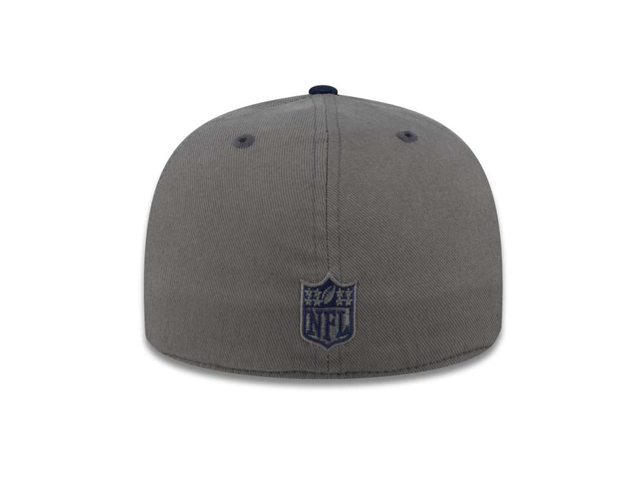 Dallas Cowboys Reebok NFL Flat Visor Flexfit Cap Hat Gray Crown