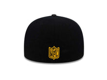 Load image into Gallery viewer, Pittsburgh Steelers Reebok NFL Fitted Cap Hat Black Crown/Visor Team Color Logo With Shadow Tonal Logo
