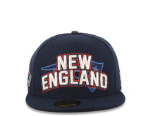 Load image into Gallery viewer, New England Patriots New Era NFL 59FIFTY 5950 Fitted Cap Hat Navy Crown/Visor Team Color Logo (2012 Draft)
