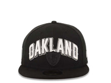 Load image into Gallery viewer, Oakland Raiders New Era NFL 59FIFTY 5950 Fitted Cap Hat Black Crown/Visor Team Color Logo (2012 Draft)
