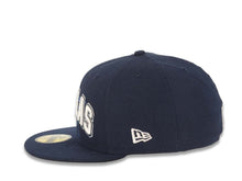 Load image into Gallery viewer, Dallas Cowboys New Era NFL 59FIFTY 5950 Fitted Cap Hat Light Navy Blue Crown/Visor White Script Logo (2012 Draft)
