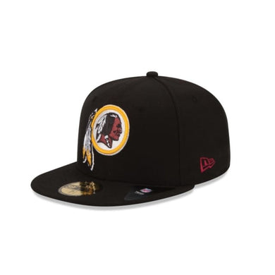 Washington Redskins New Era NFL 59FIFTY 5950 Fitted Cap Hat Black Crown/Visor Team Color Logo