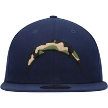 Load image into Gallery viewer, Los Angeles Chargers New Era NFL 59FIFTY 5950 Fitted Cap Hat Navy Blue Crown/Visor Camo Fill Logo

