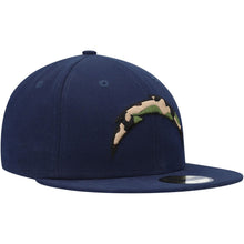 Load image into Gallery viewer, Los Angeles Chargers New Era NFL 59FIFTY 5950 Fitted Cap Hat Navy Blue Crown/Visor Camo Fill Logo
