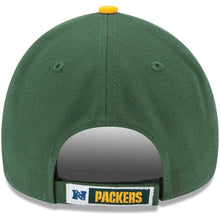 Load image into Gallery viewer, Green Bay Packers New Era NFL 9FORTY 940 Adjustable Cap Hat Green Crown/Visor Team Color Logo
