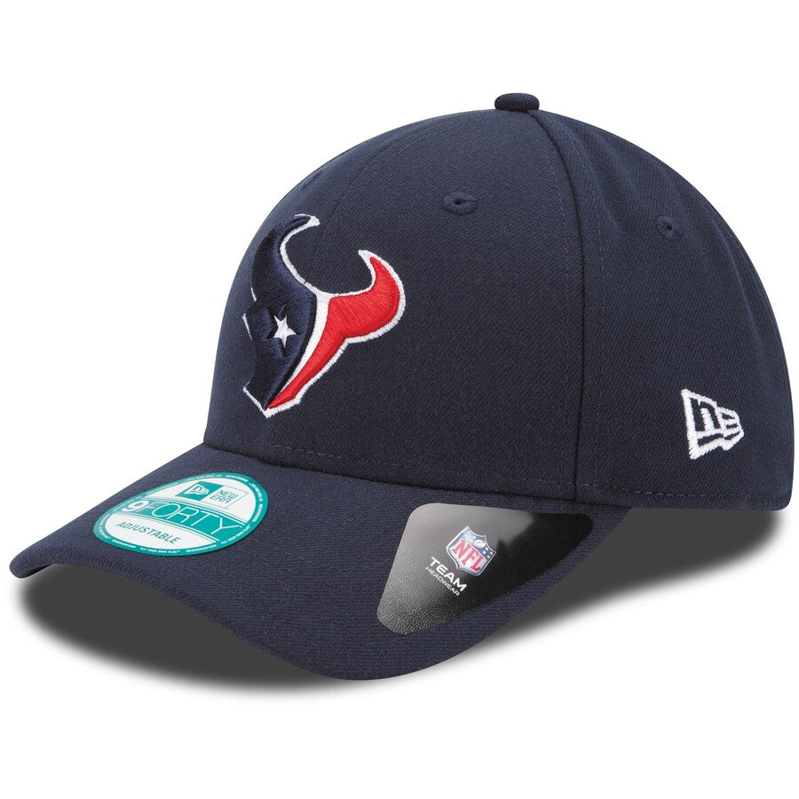 Houston Texans New Era NFL 9FORTY 940 Adjustable Cap Hat Navy Crown/Visor Team Color Logo