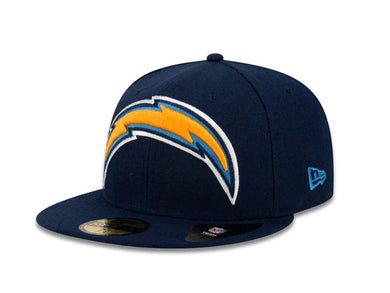 San Diego Chargers New Era NFL 59FIFTY 5950 Fitted Cap Hat Navy Crown/Visor XL Team Color Logo