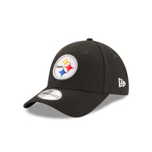 Load image into Gallery viewer, Pittsburgh Steelers New Era NFL 9FORTY 940 Adjustable Cap Hat Black Crown/Visor Team Color Logo 
